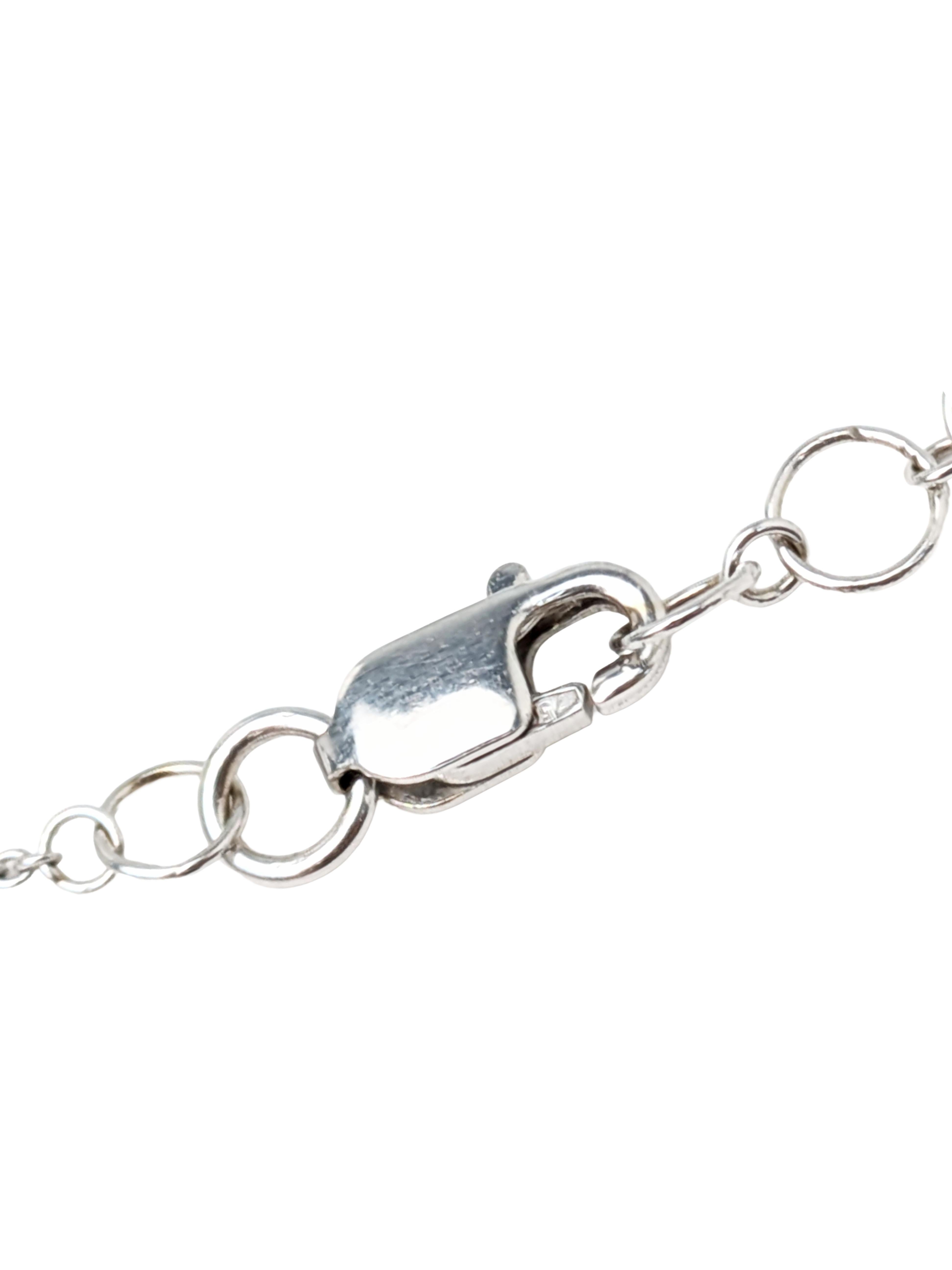 Collana a goccia con diamante bianco naturale (10,00ct) da 18