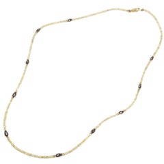 18" Diamant naturel jaune et brun (20,00 carats) et en or jaune 14 carats