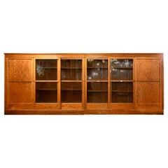 Vintage Oak Classroom Cabinet