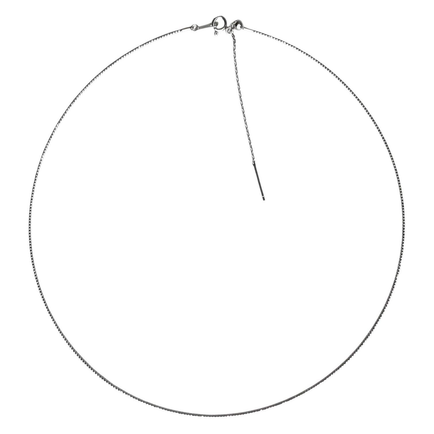 Catena Omega da 18" in platino /Collana Omega / Collana a filo / Collana a collare