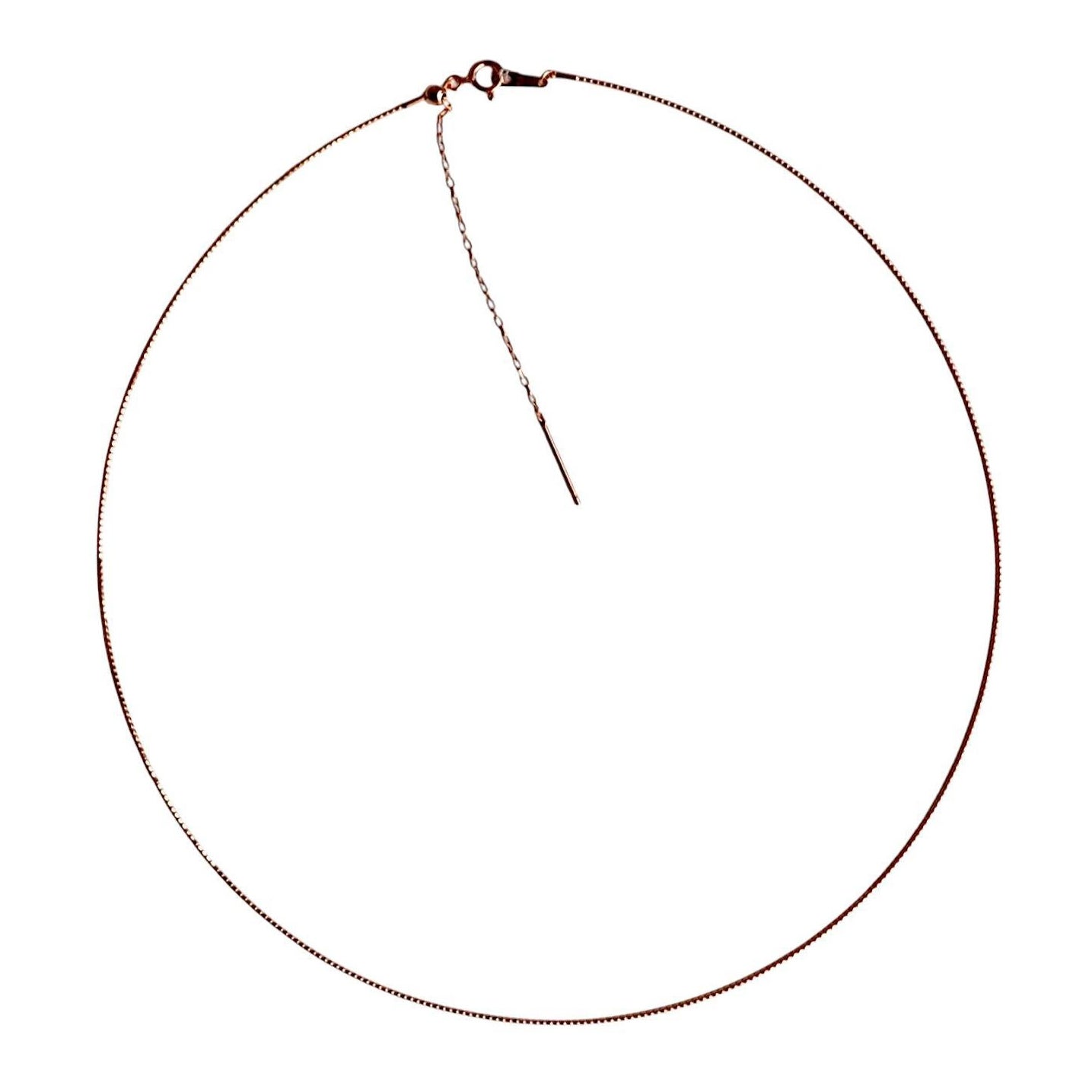 18" Omega Chain in Rose Gold /Omega necklace / Wire Necklace / Collar necklace