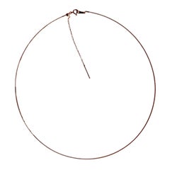 18" Omega Chain in Rose Gold /Omega necklace / Wire Necklace / Collar necklace