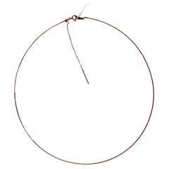 18" Omega Chain in Rose Gold /Omega necklace / Wire Necklace / Collar necklace