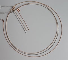 18" Omega Chain in Yellow Gold /Omega necklace / Wire Necklace / Collar necklace