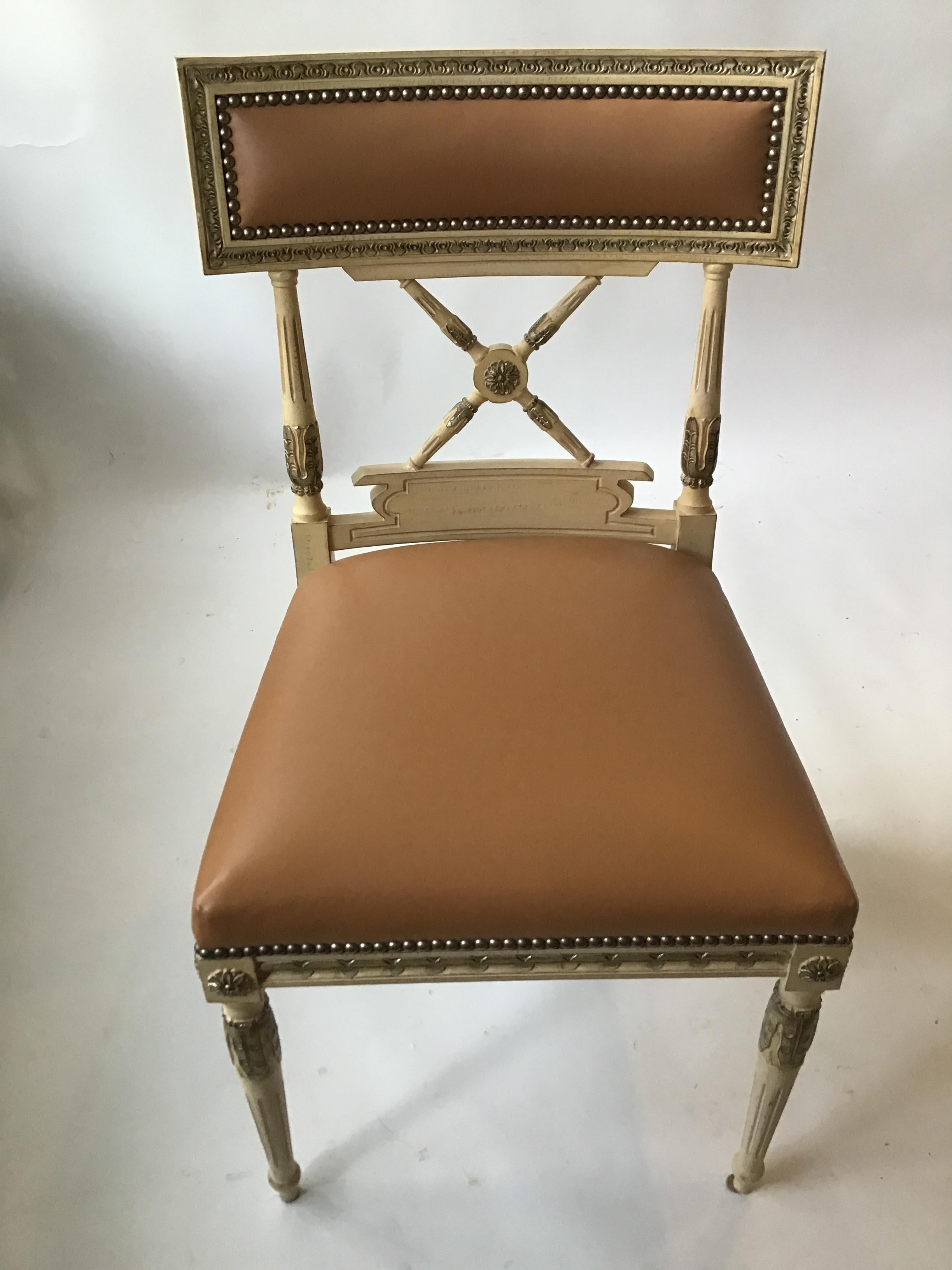 8 Regency Style Dining Chairs 4