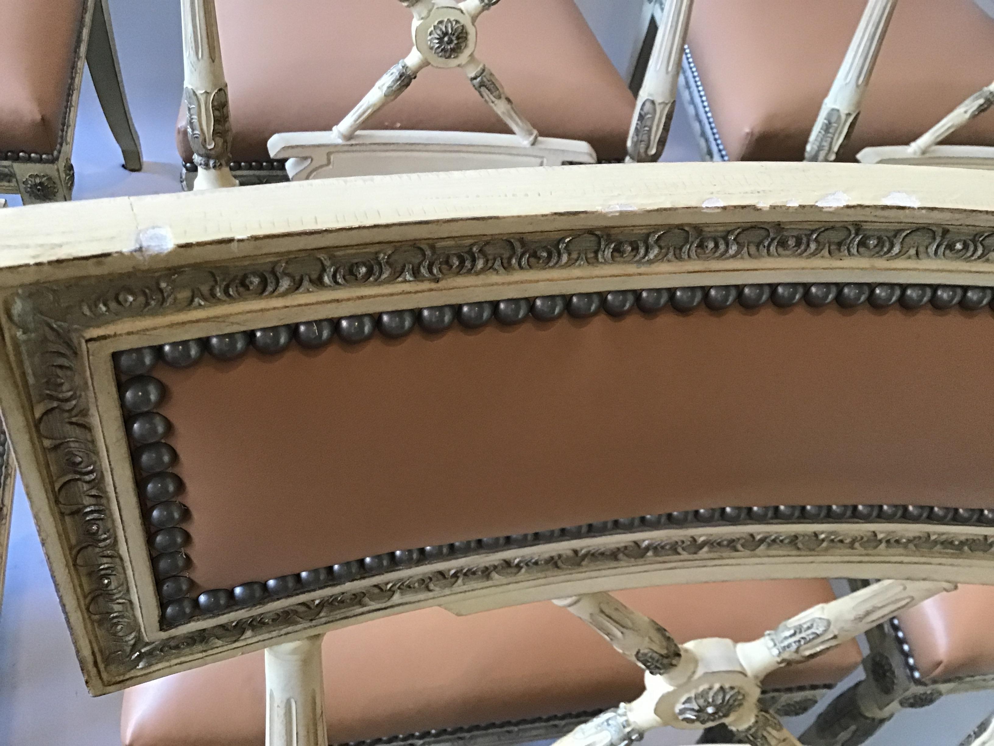 8 Regency Style Dining Chairs In Good Condition In Tarrytown, NY