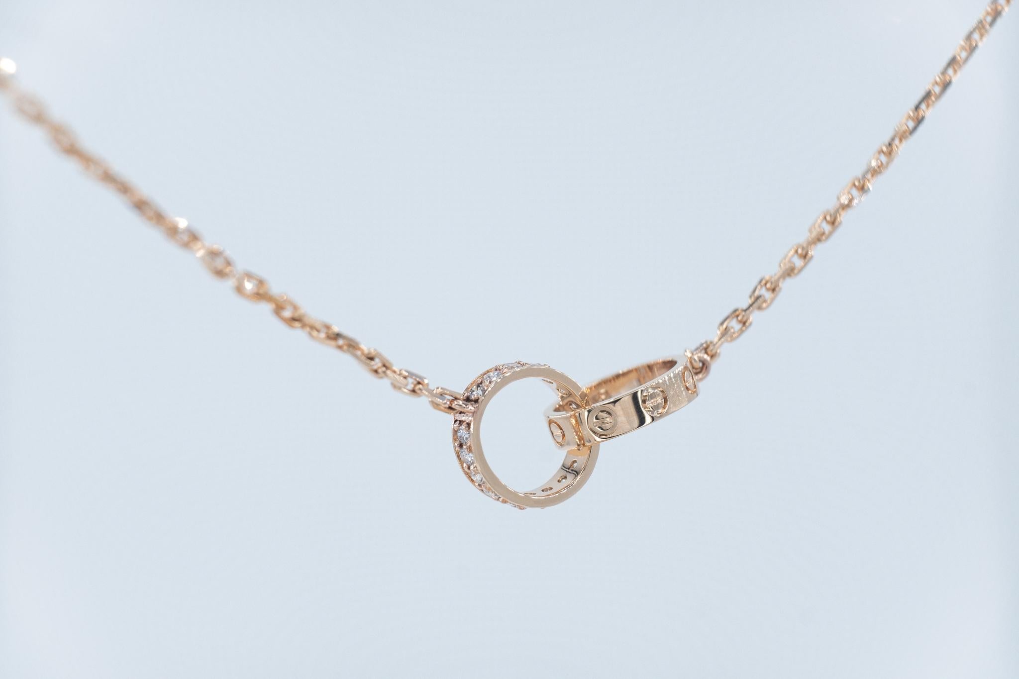 cartier two ring necklace