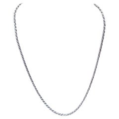 18" inch Sterling Silver 2mm Rope Chain Necklace