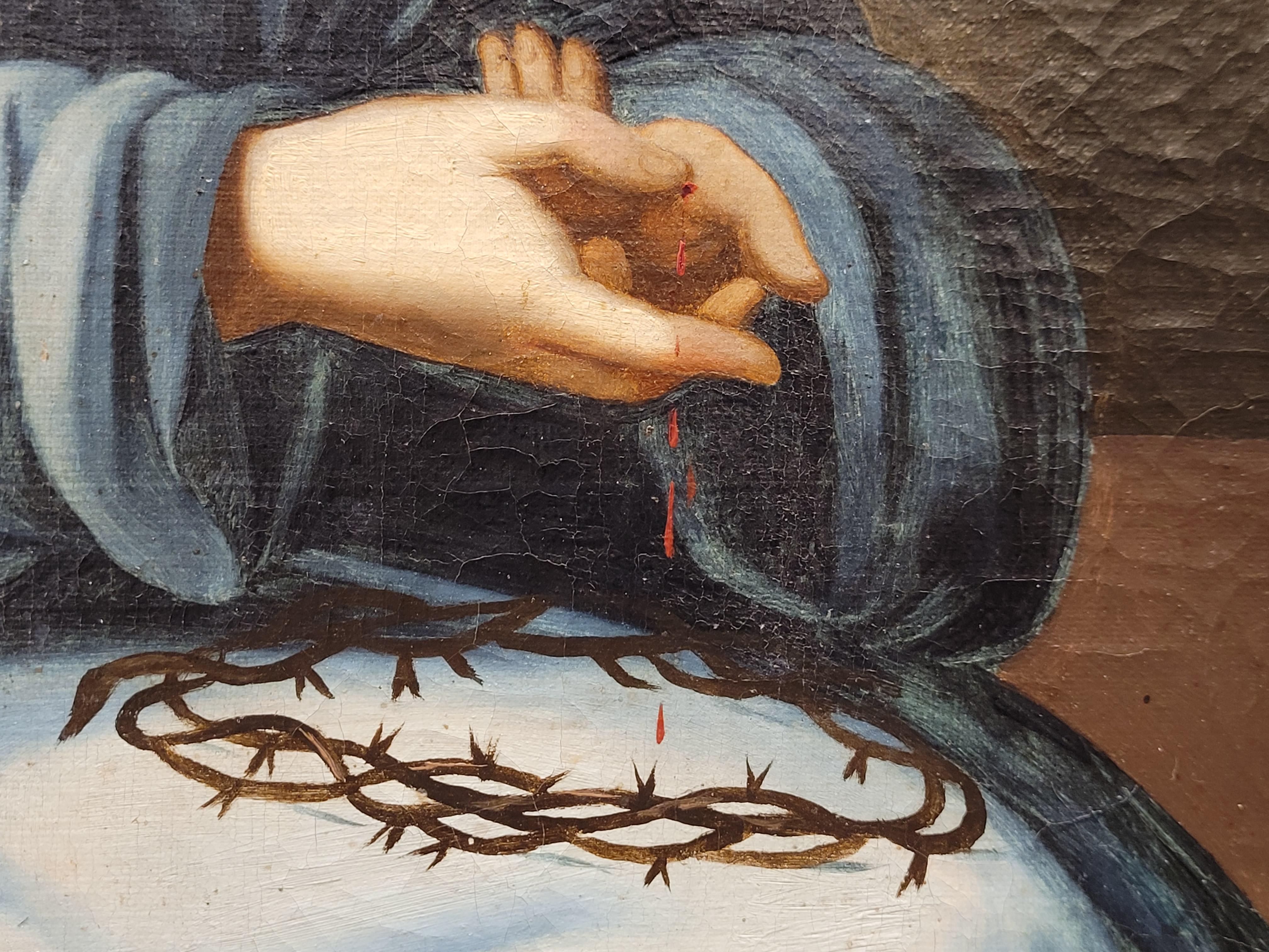 18th Century Colonial Painting , Oil on Canvas