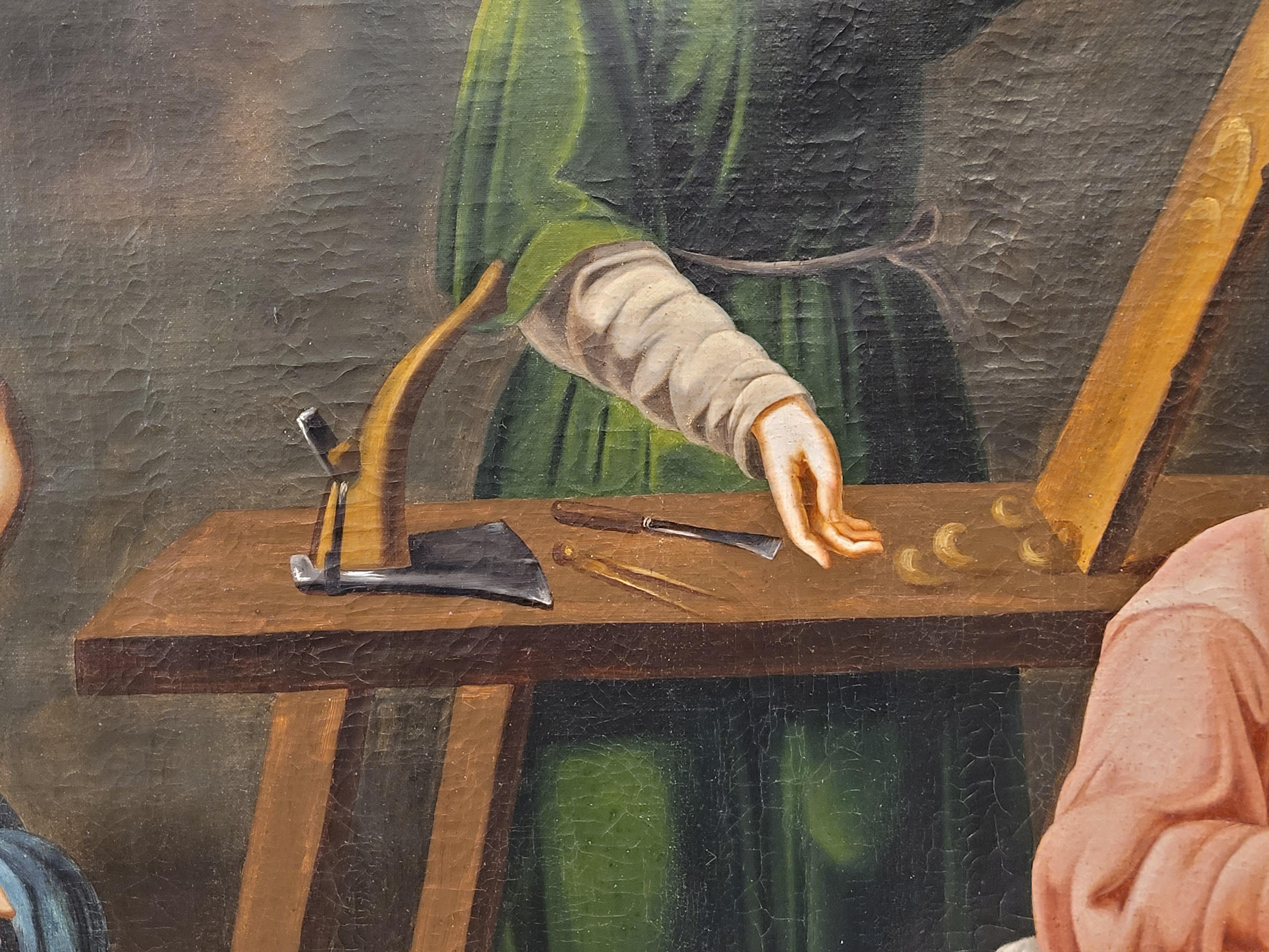 18th Century Colonial Painting , Oil on Canvas