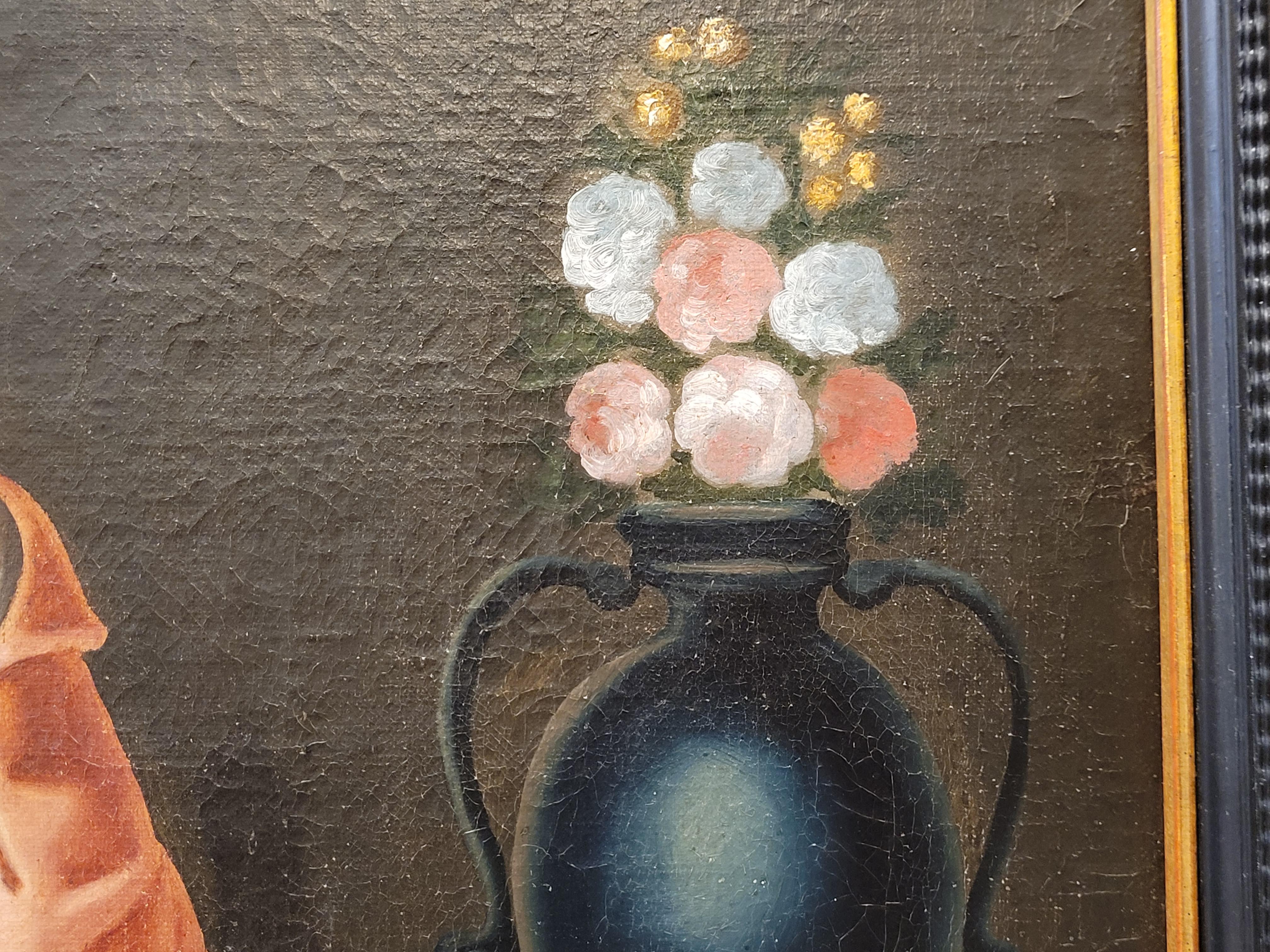 18th Century Colonial Painting , Oil on Canvas