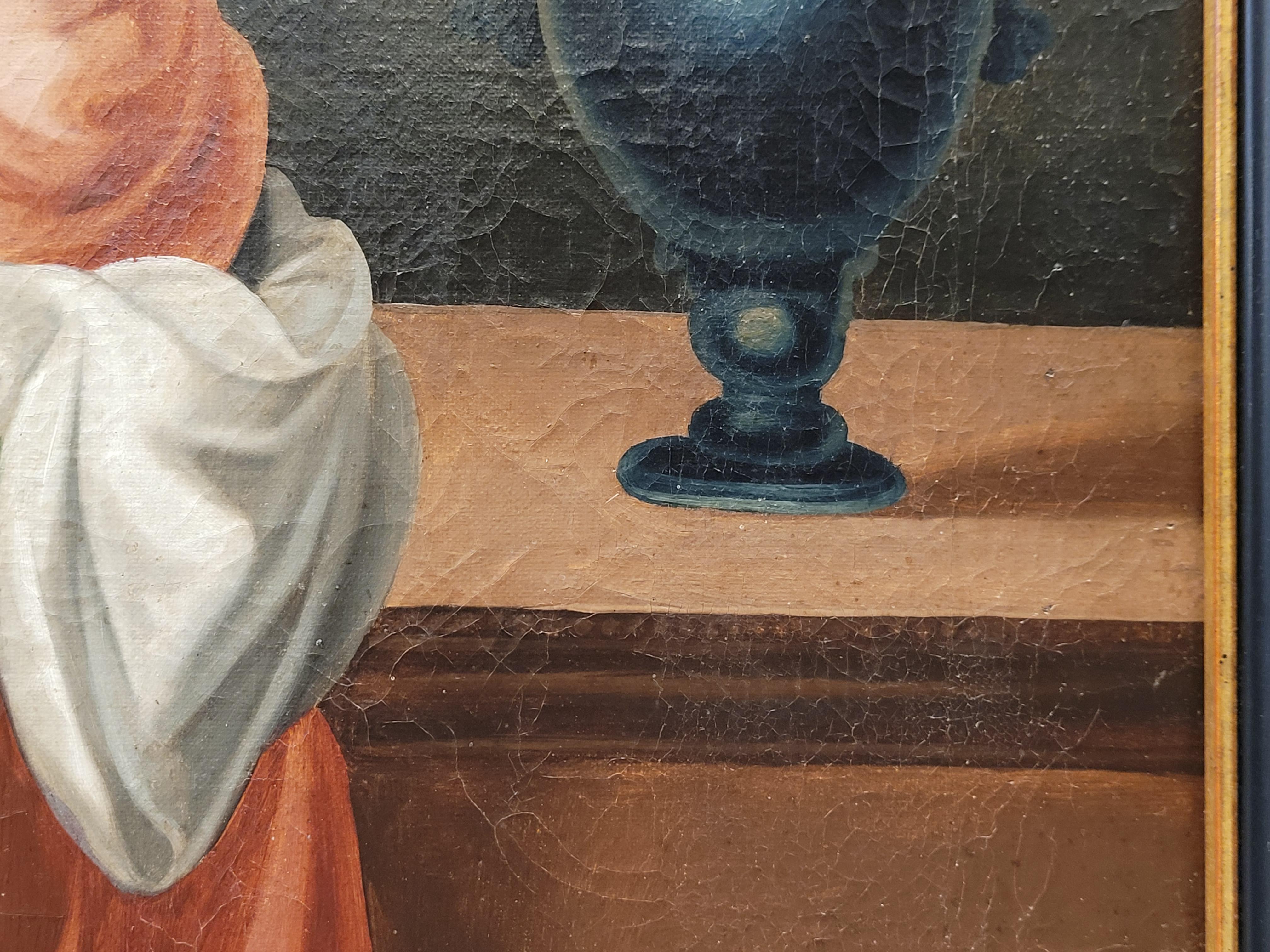 18th Century Colonial Painting , Oil on Canvas