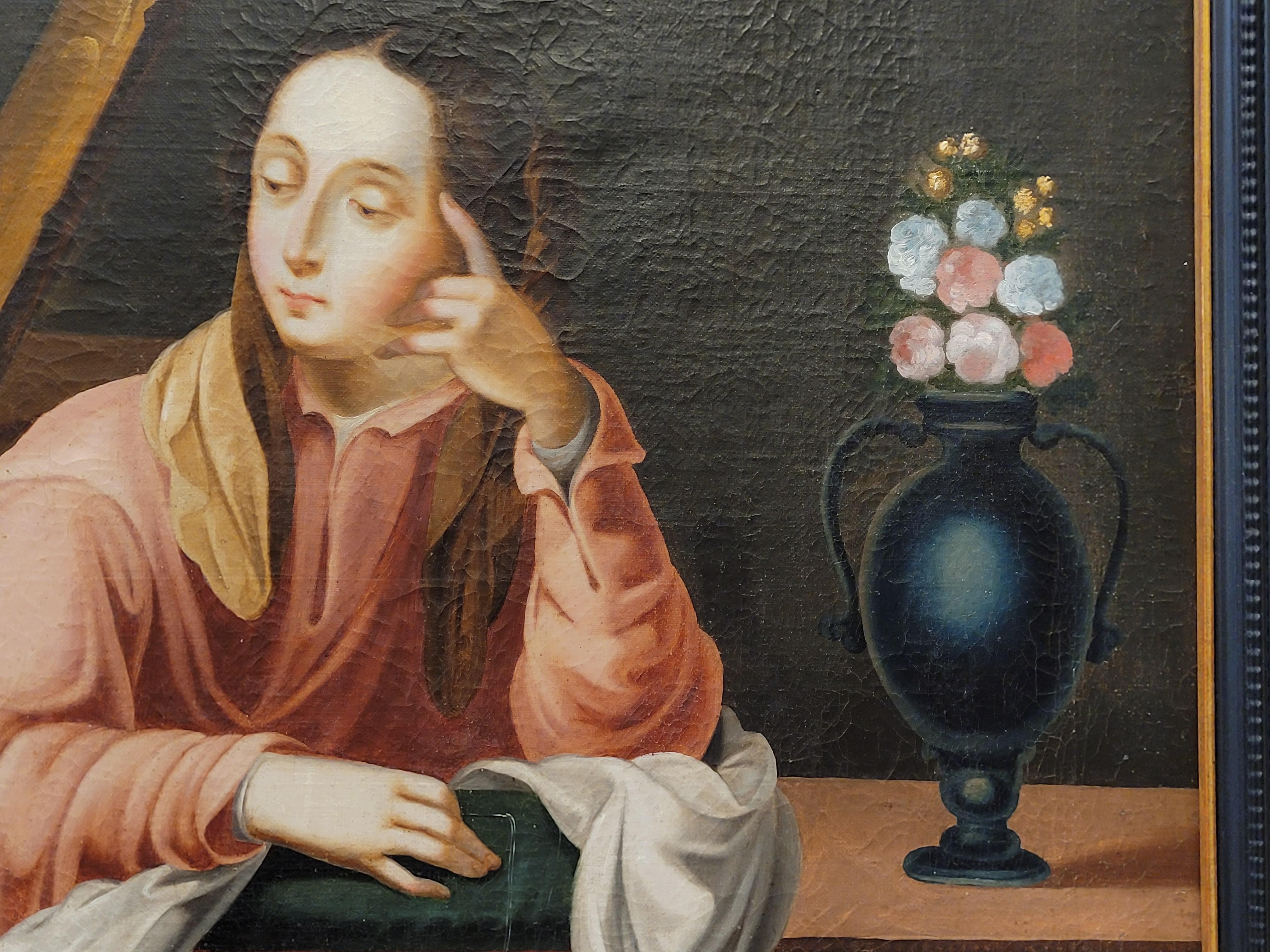 18th Century Colonial Painting , Oil on Canvas