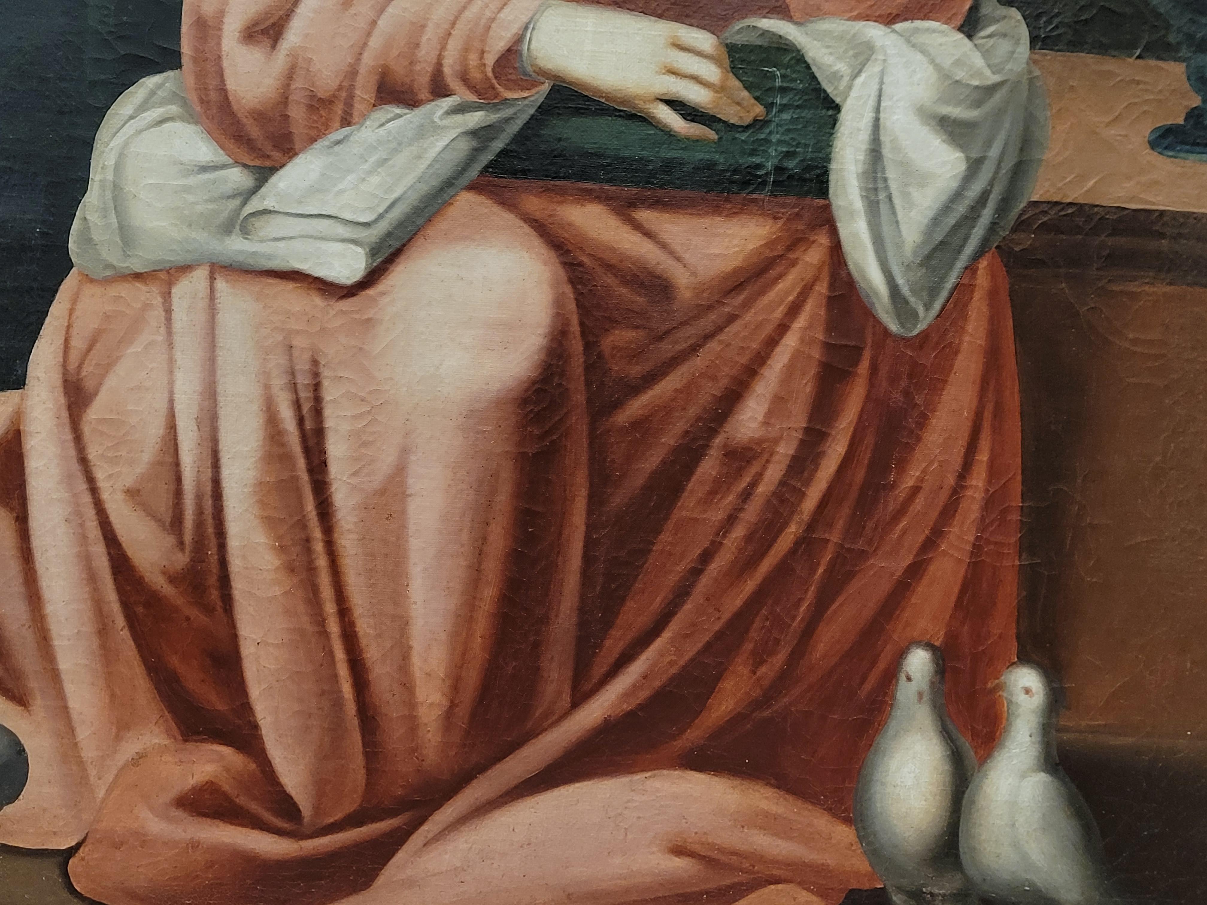 18th Century Colonial Painting , Oil on Canvas