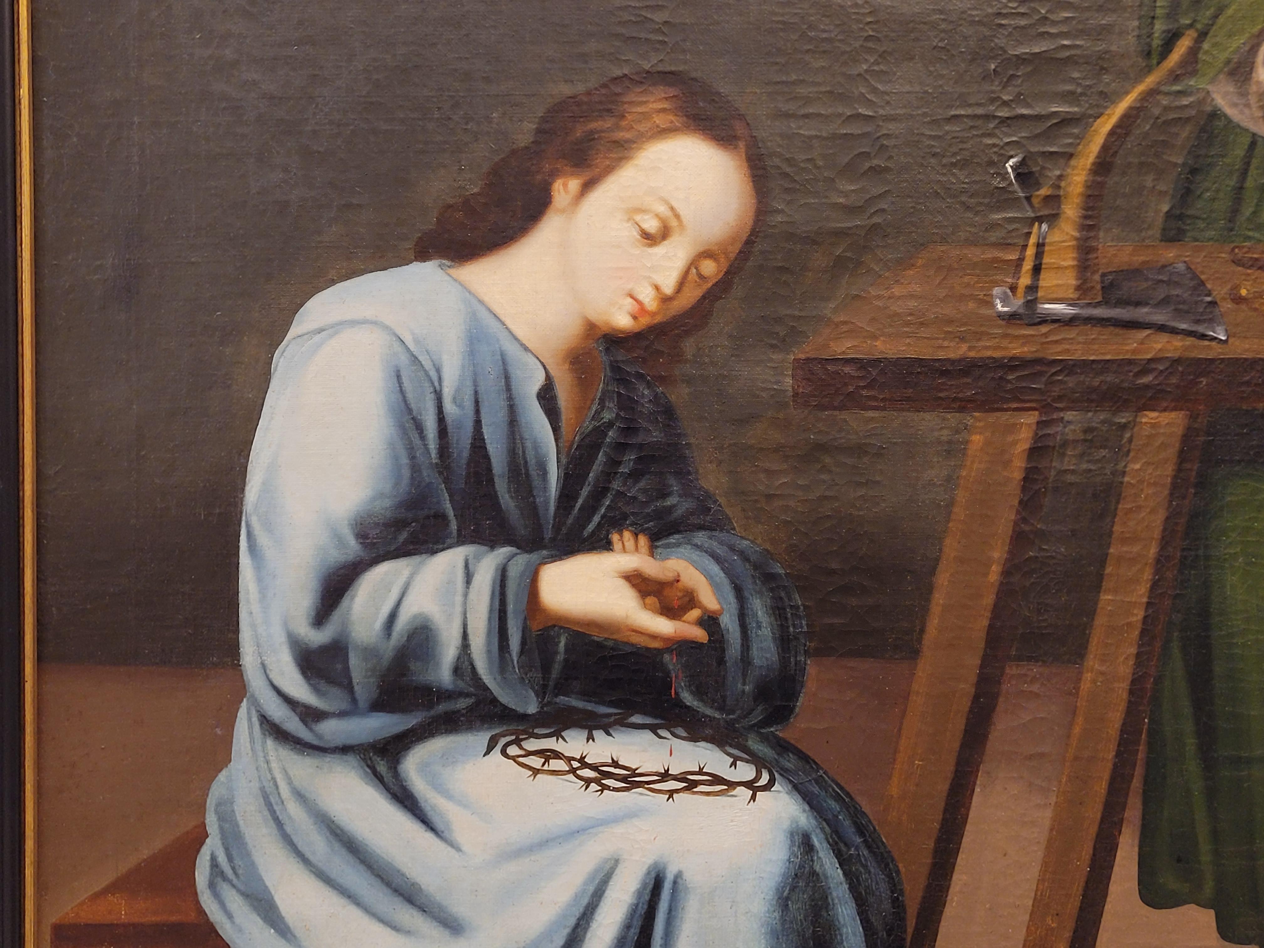 18th Century Colonial Painting , Oil on Canvas