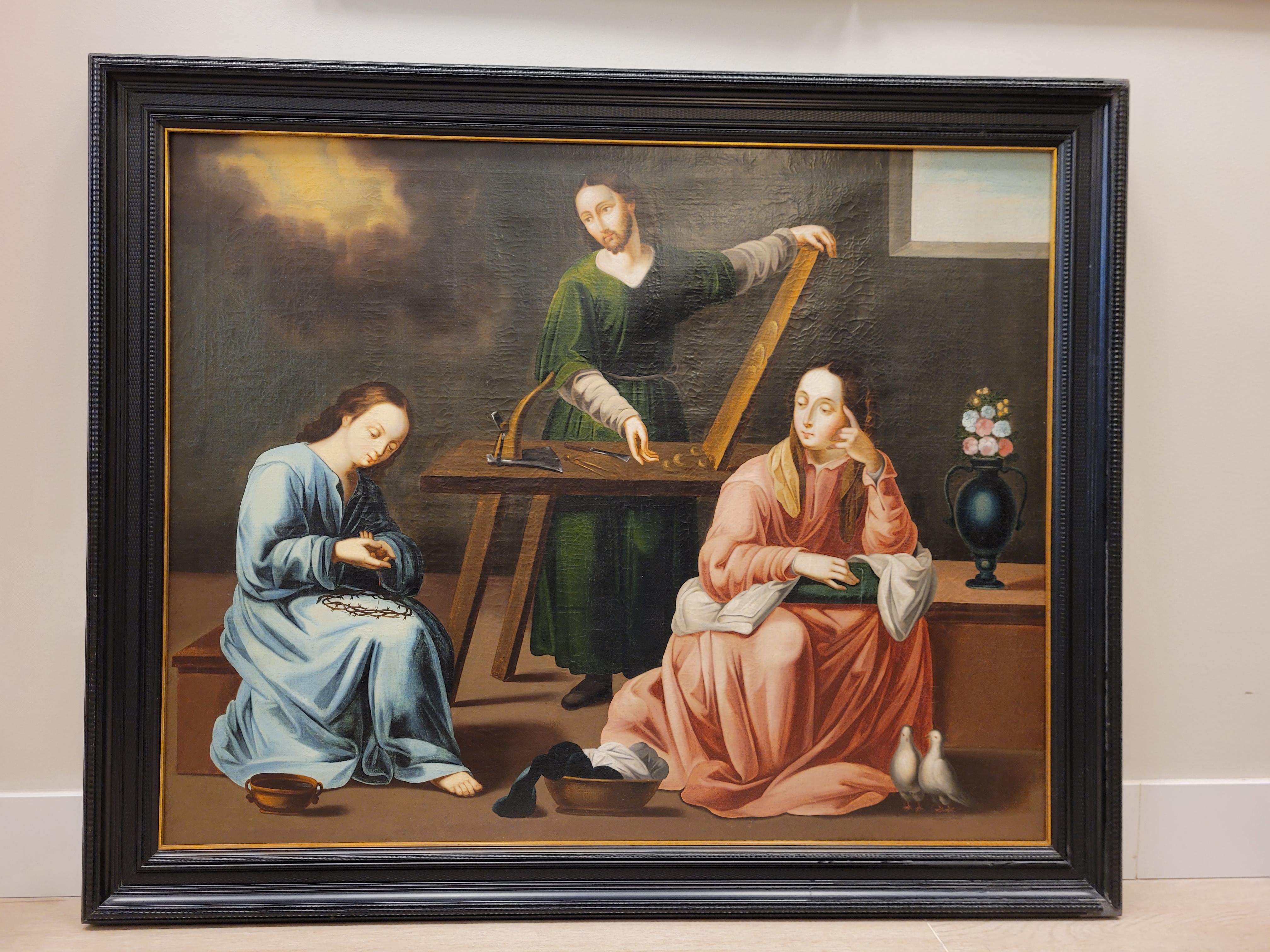 18th Century Colonial Painting , Oil on Canvas