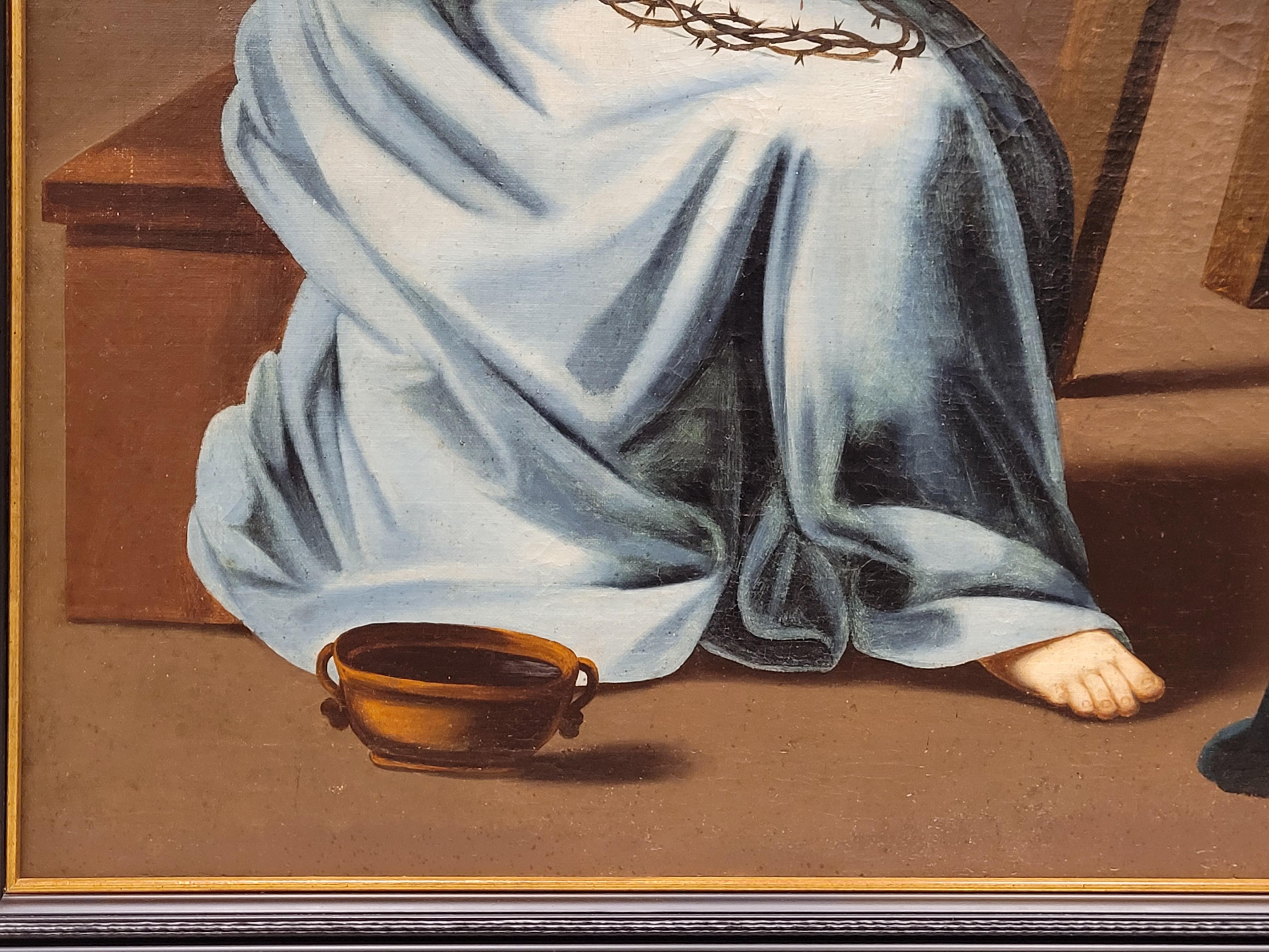 18th Century Colonial Painting , Oil on Canvas