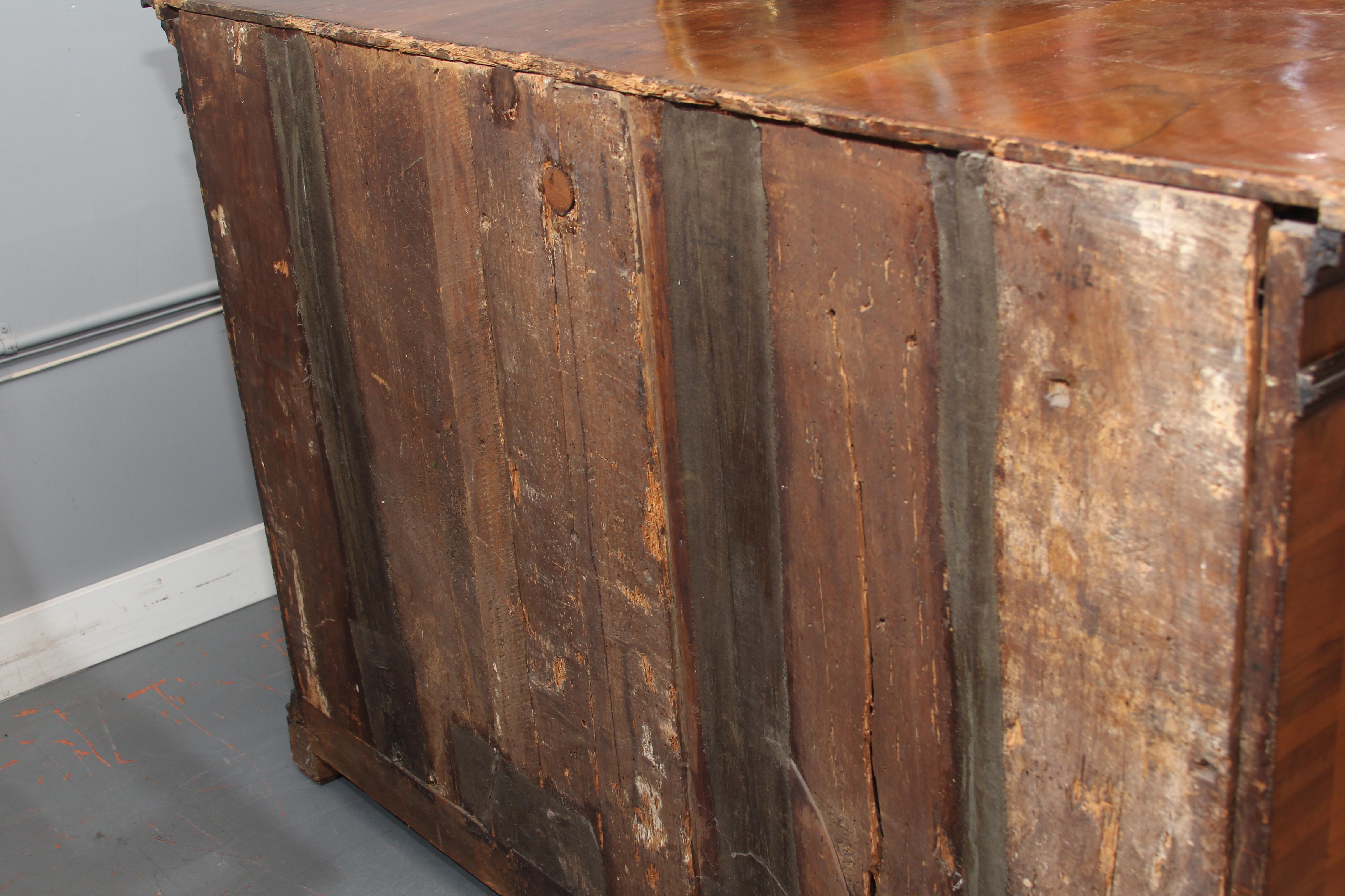 18th Century Dutch Chest with Silk Lined Drawers For Sale 8