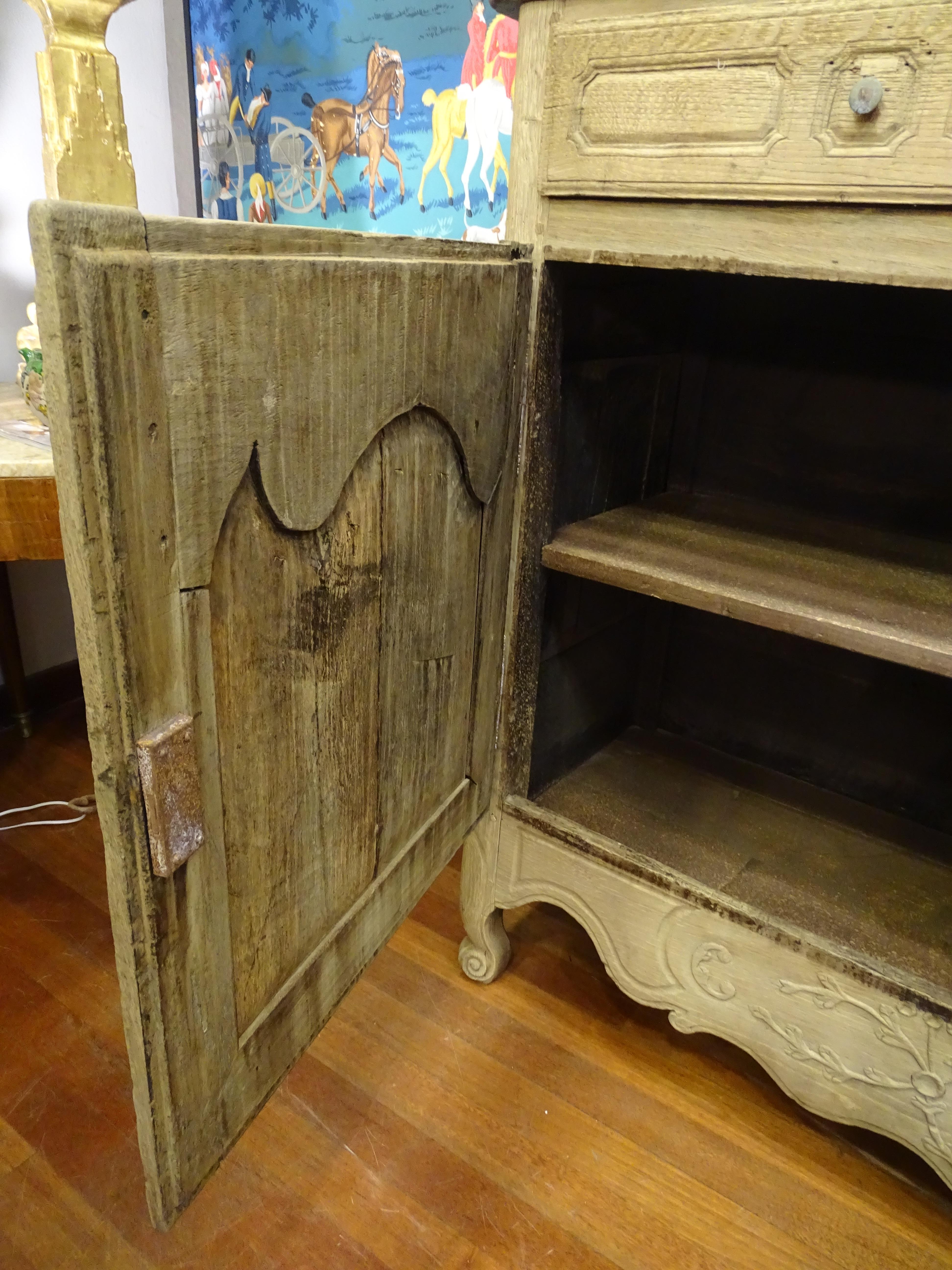 18th Century French Washed Oak Buffet, Credenza, Provenzal 13