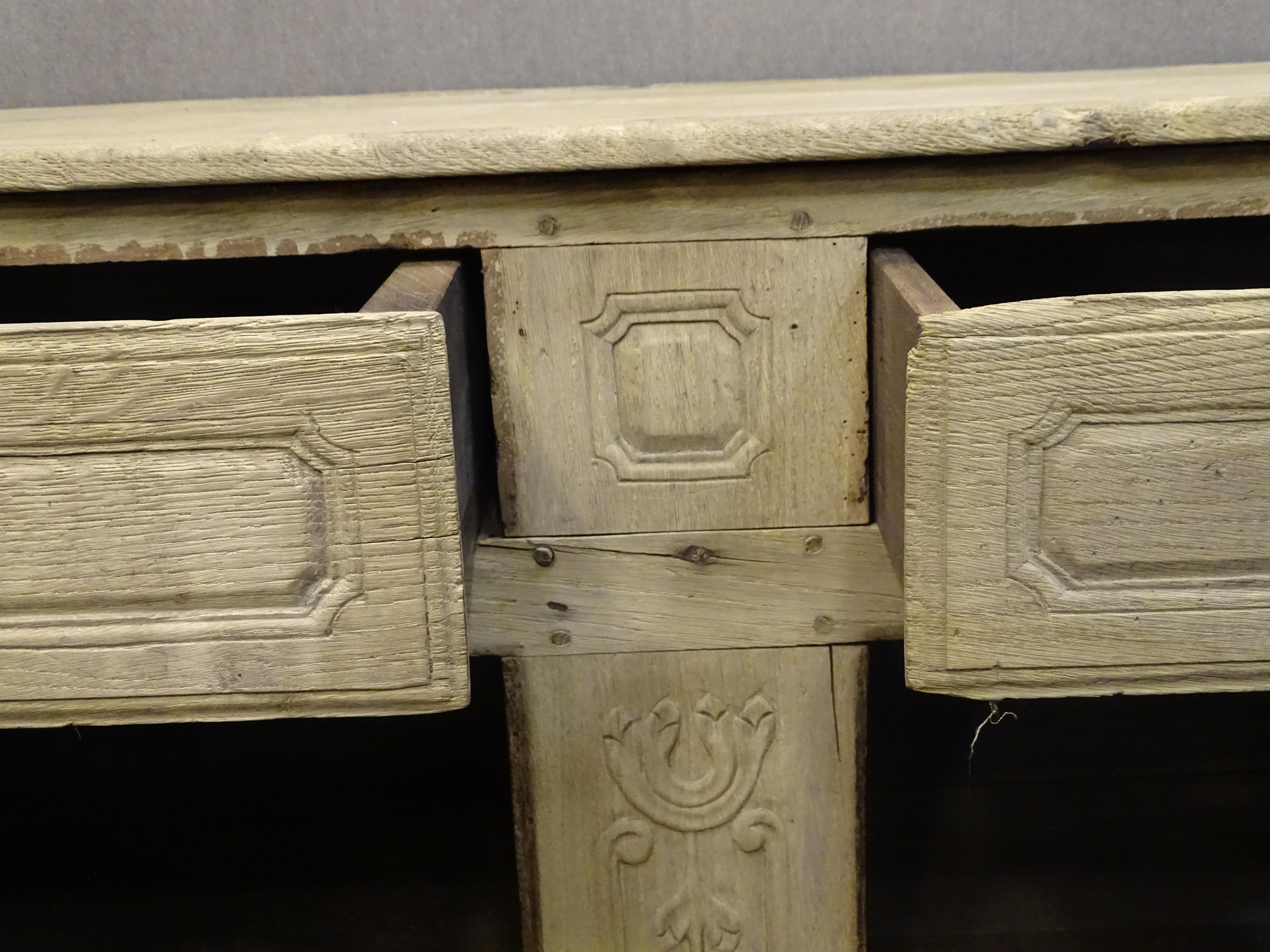 18th Century French Washed Oak Buffet, Credenza, Provenzal 3