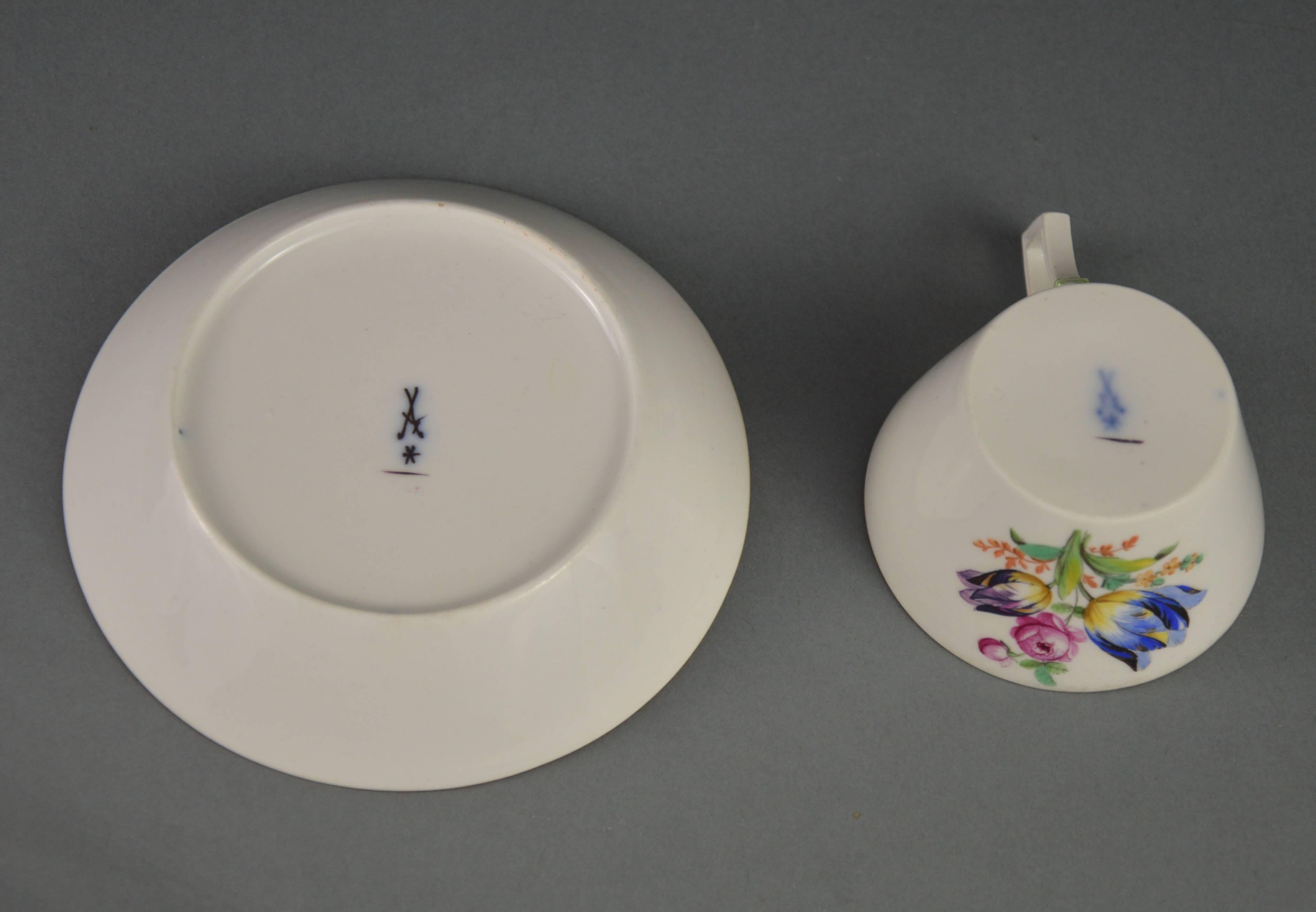18th Century Meissen Porcelain Cup, Marcolini Period 2