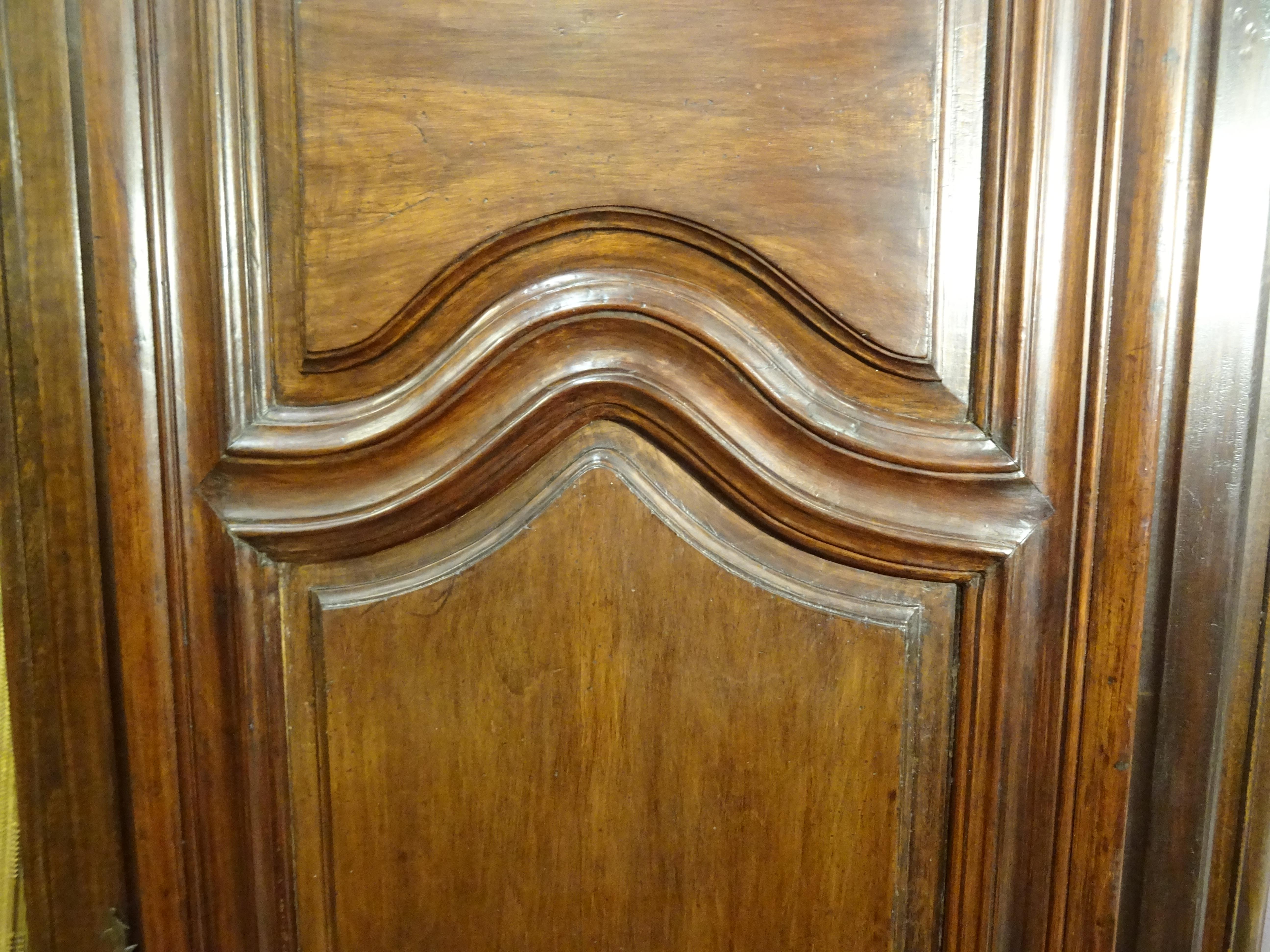 French Provincial wood Cupboard, armoire , Bonnetiére