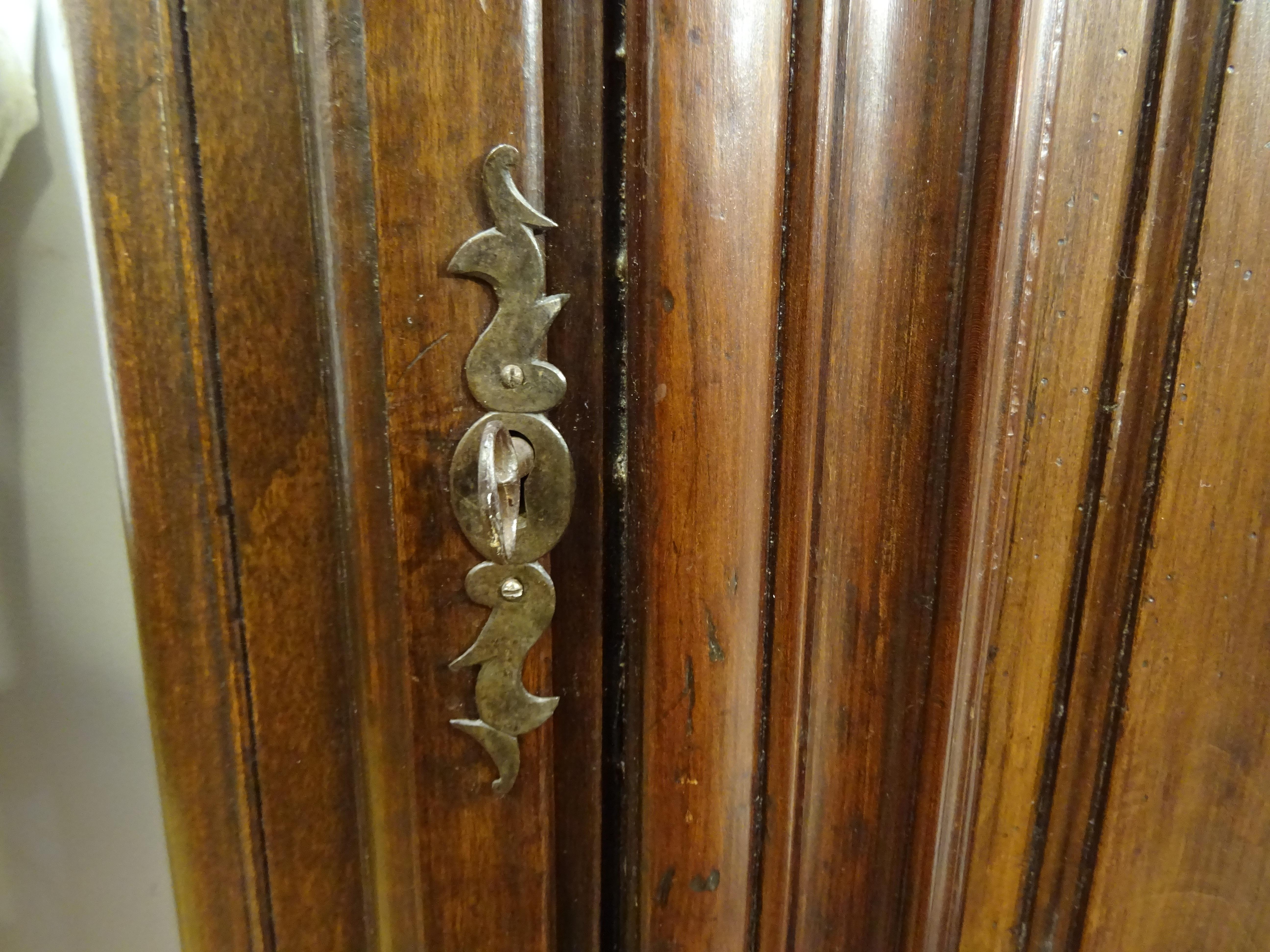 French Provincial wood Cupboard, armoire , Bonnetiére