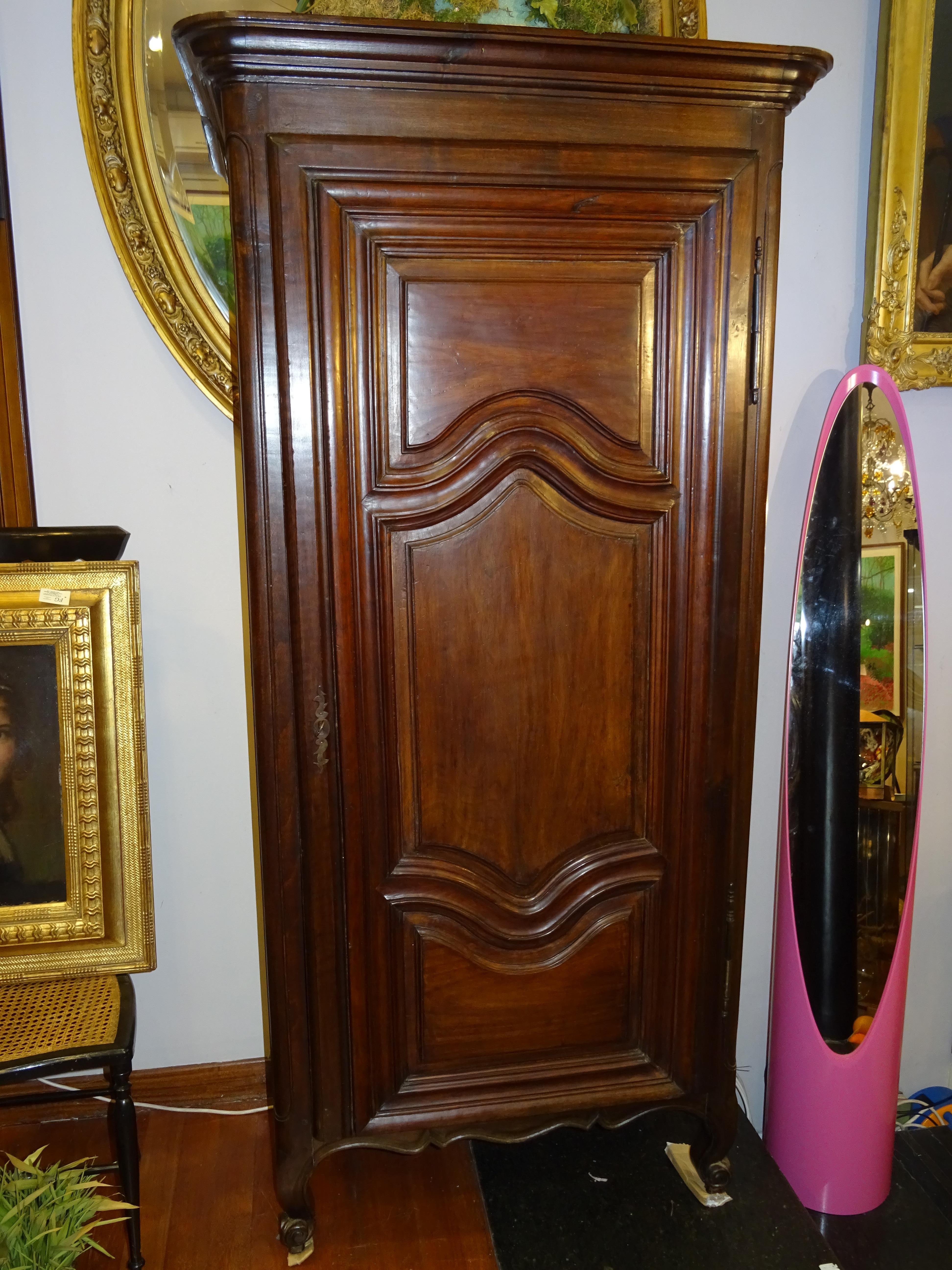 Late 18th Century French Provincial wood Cupboard, armoire , Bonnetiére