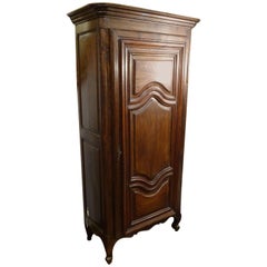 French Provincial wood Cupboard, armoire , Bonnetiére"