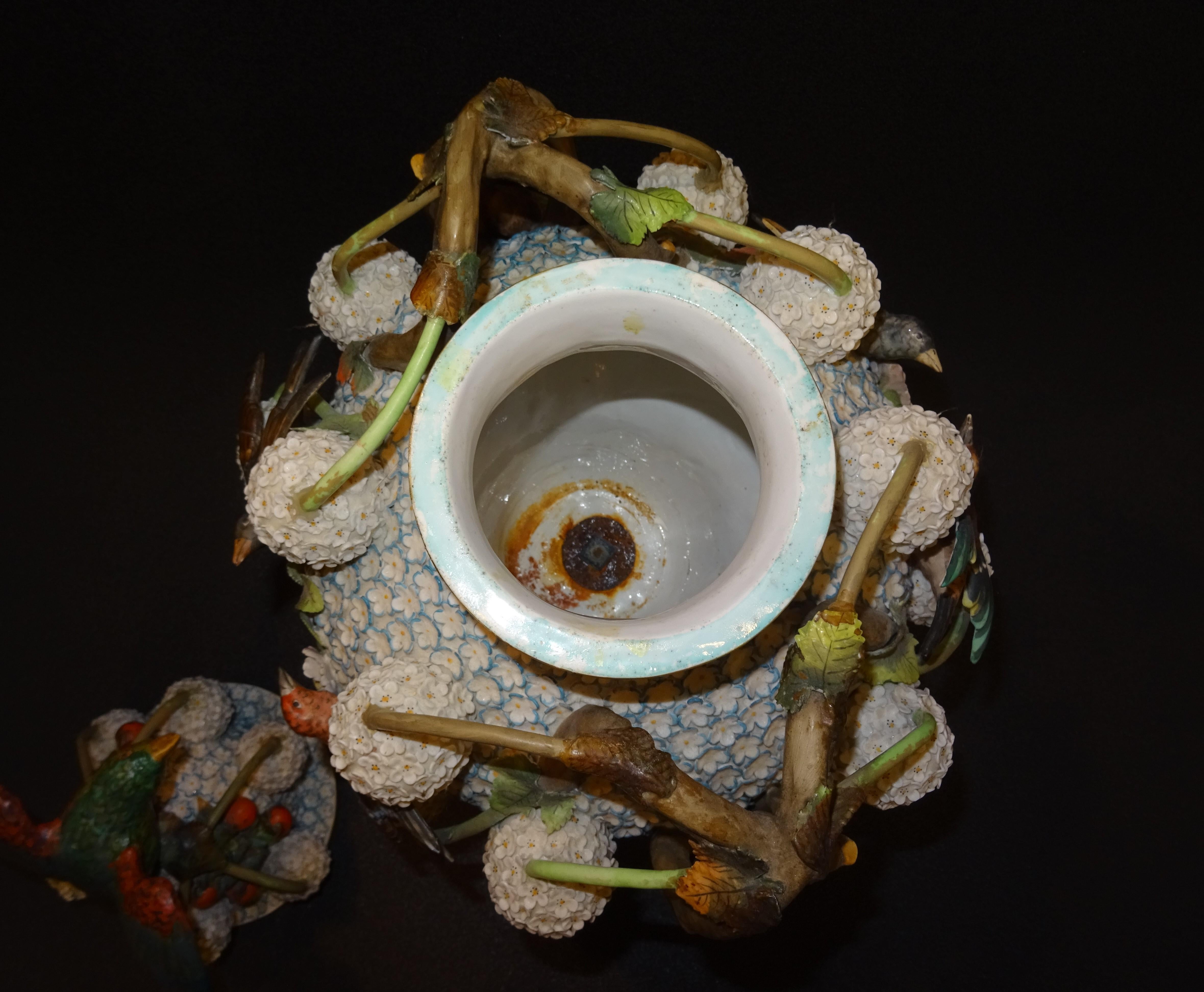 18th Century Meissen Great Vase Porcelain, Snowball, Marcolini Period 10