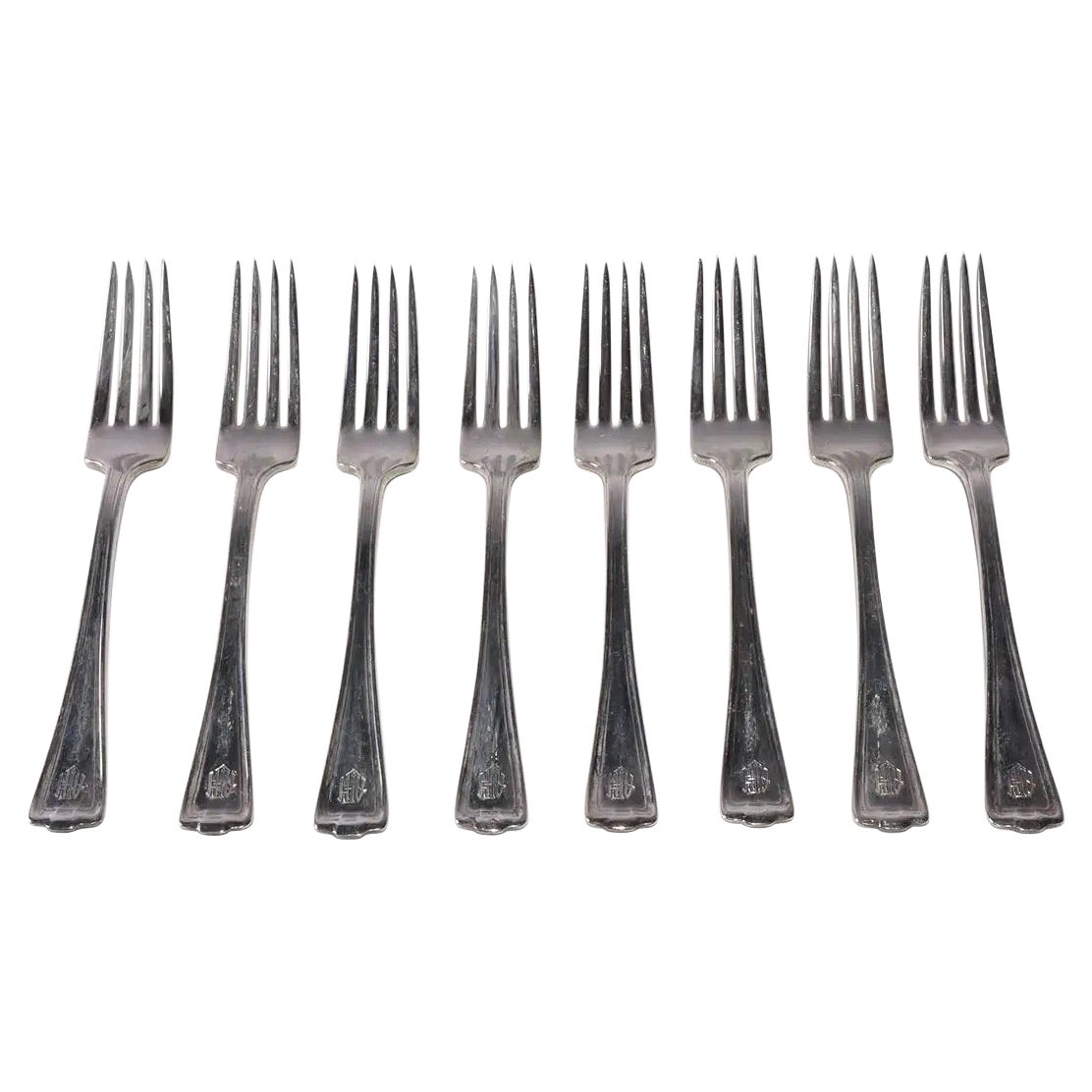 18 Vintage Silverplated Dinner Forks -- Set Can Be Split