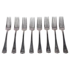 18 forchette da cena vintage placcate in argento - Il set può essere diviso