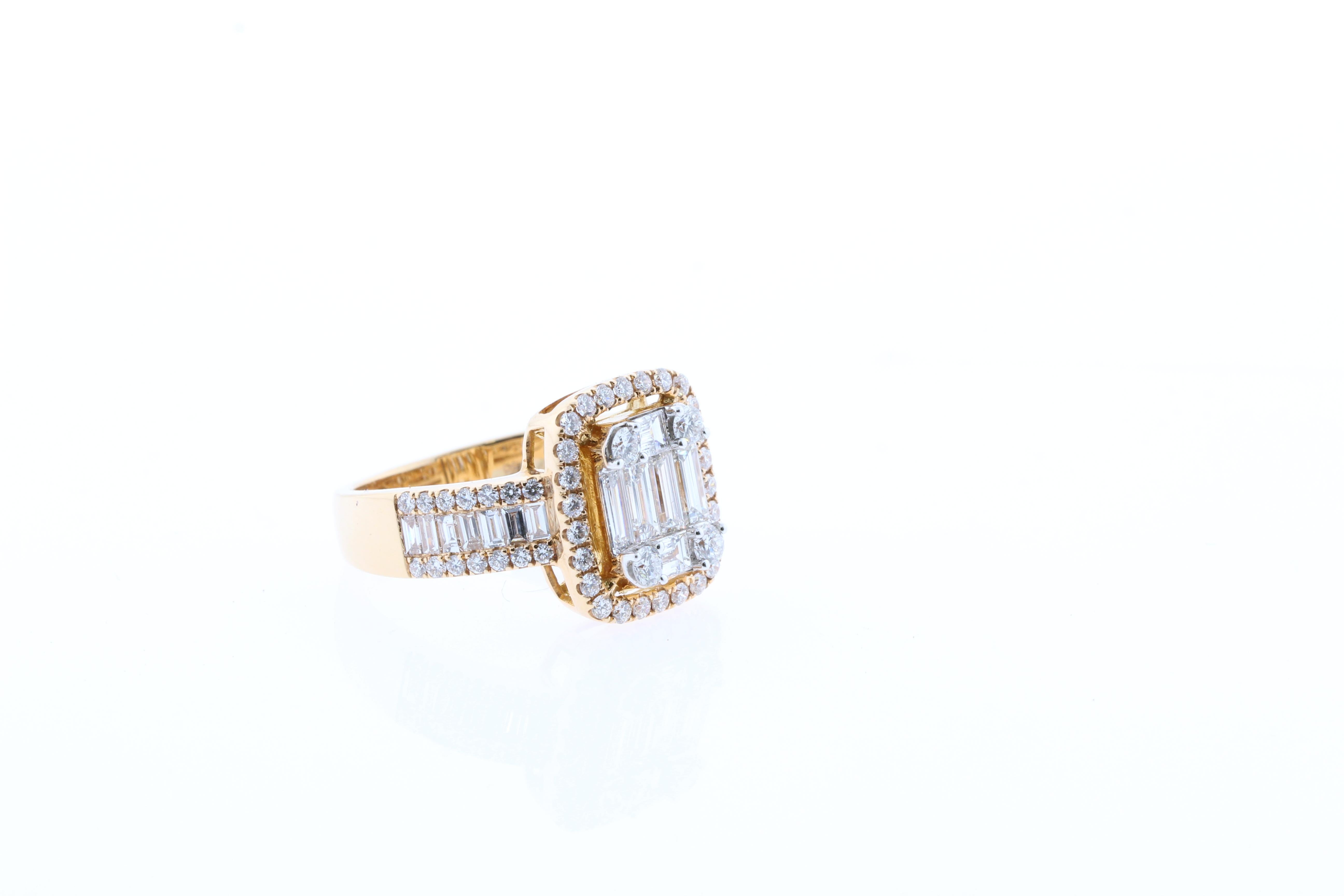 1.80 Carat Diamond Ring in 18 Karat Gold For Sale 1