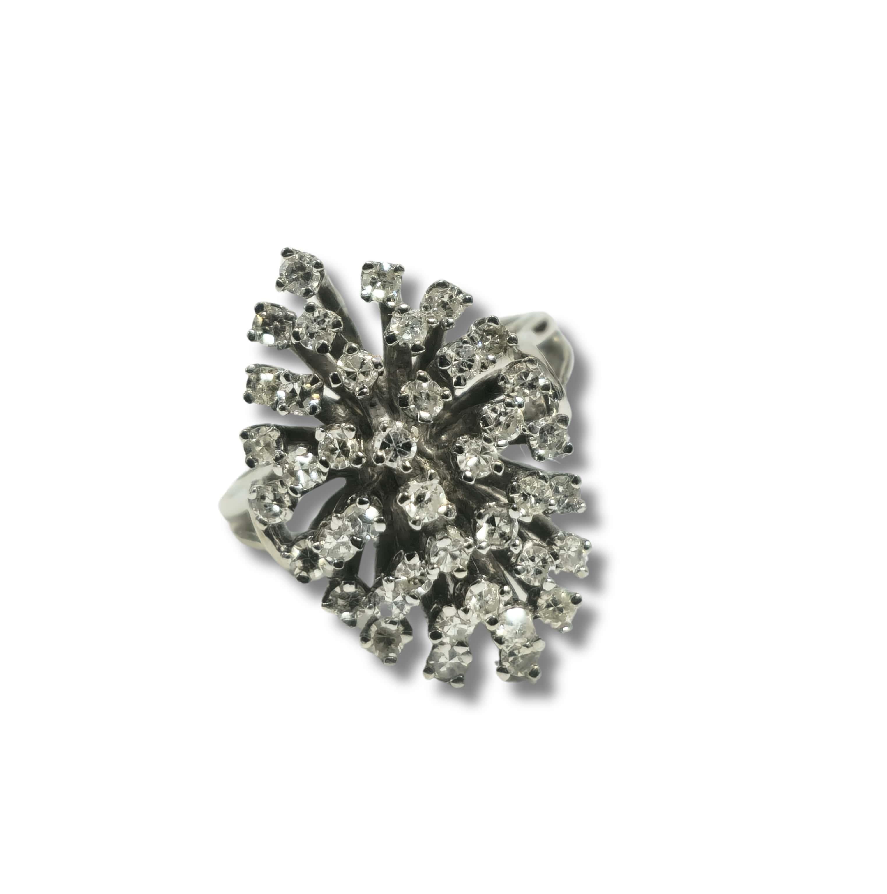 Unlock timeless elegance with our Contemporary Engagement Ring, meticulously crafted from 14k white gold. Featuring dazzling round-cut diamonds boasting exceptional clarity and color, this ring radiates sophistication and grace. Make a statement of