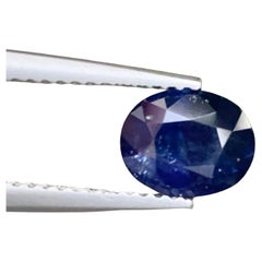 1.80 quilates de zafiro azul natural suelto con forma ovalada