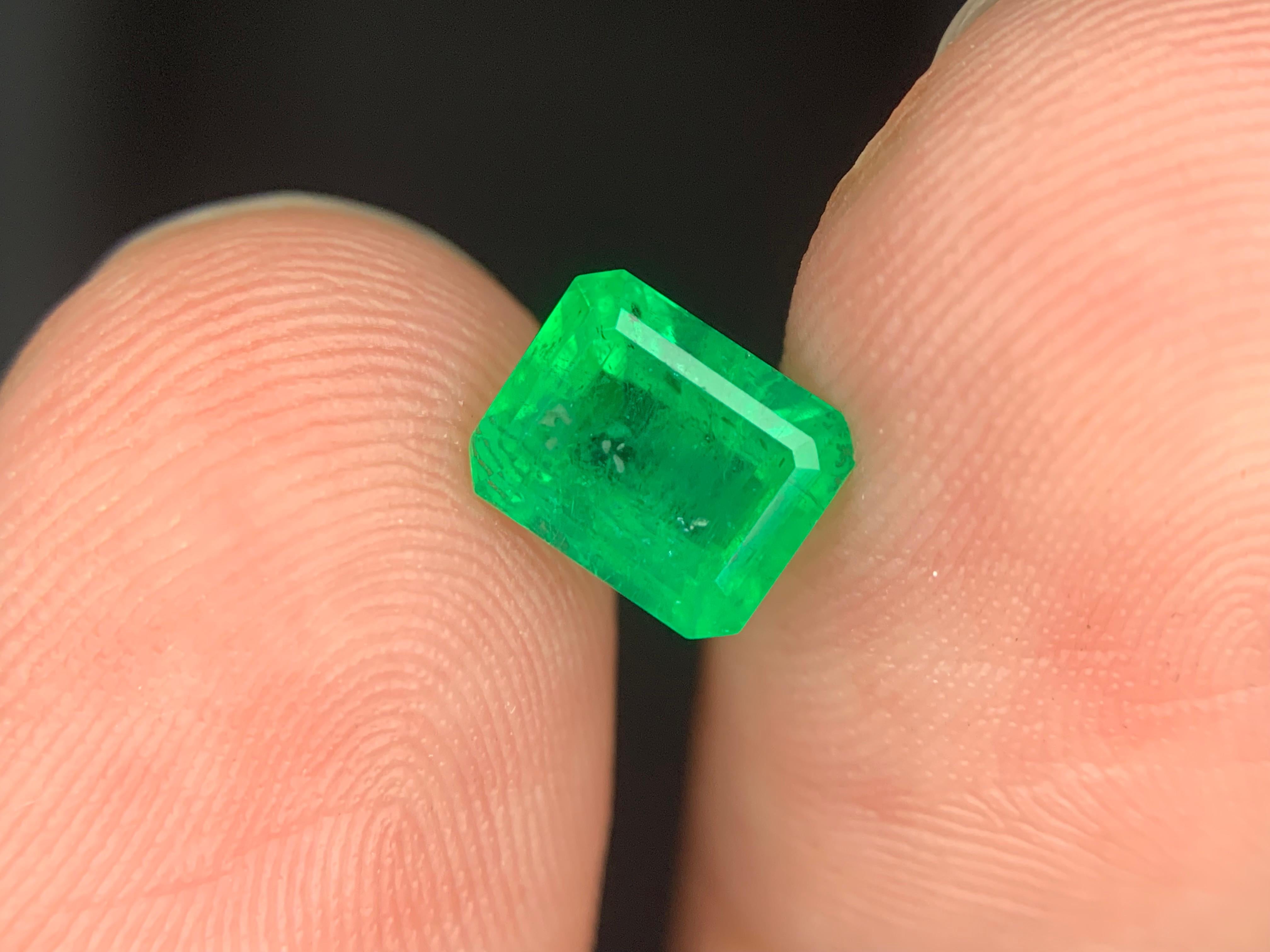 1.80 Karat natürlicher loser Smaragd Edelstein aus Swat, Pakistan im Angebot 4