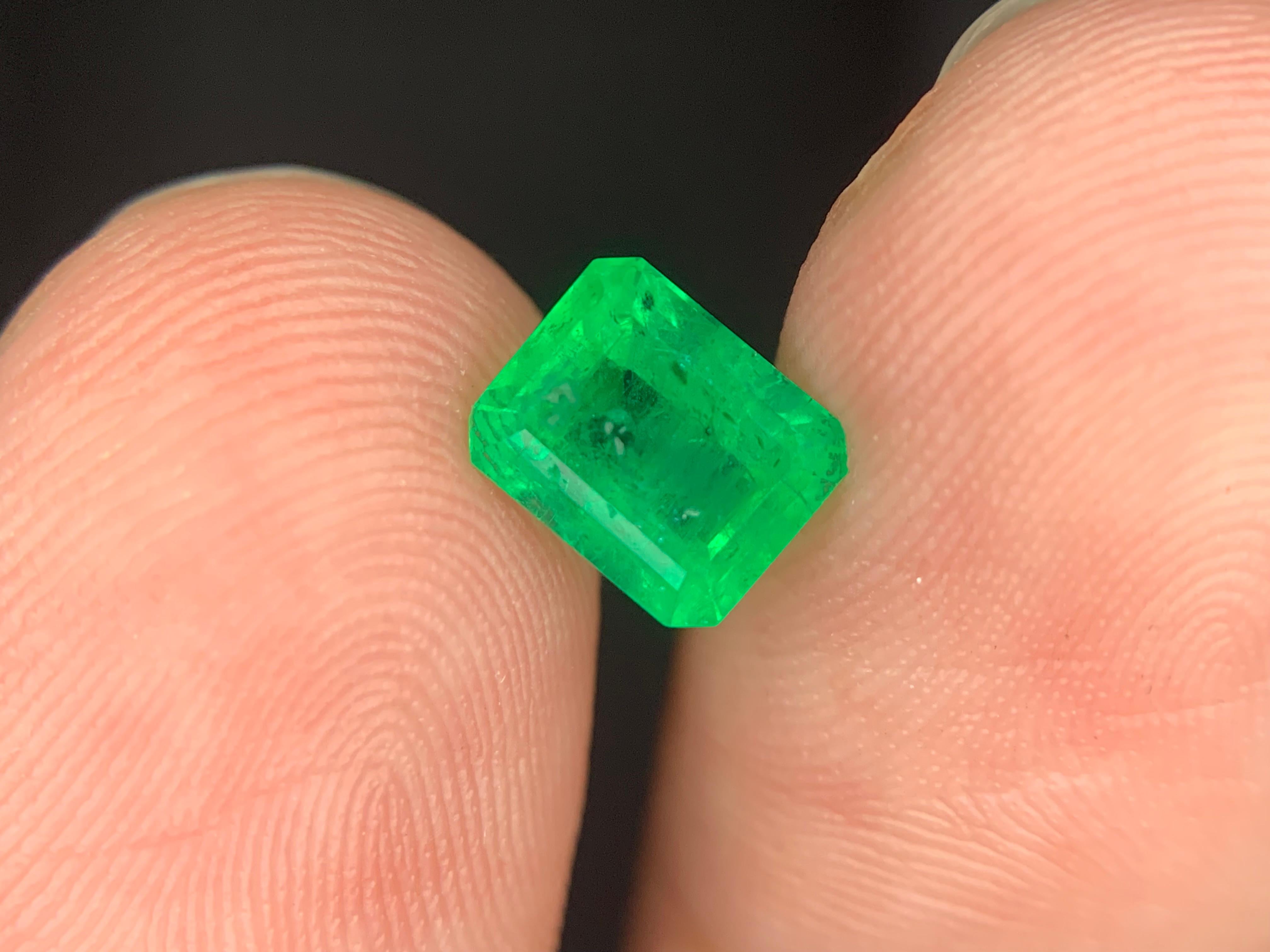 1.80 Karat natürlicher loser Smaragd Edelstein aus Swat, Pakistan im Angebot 1