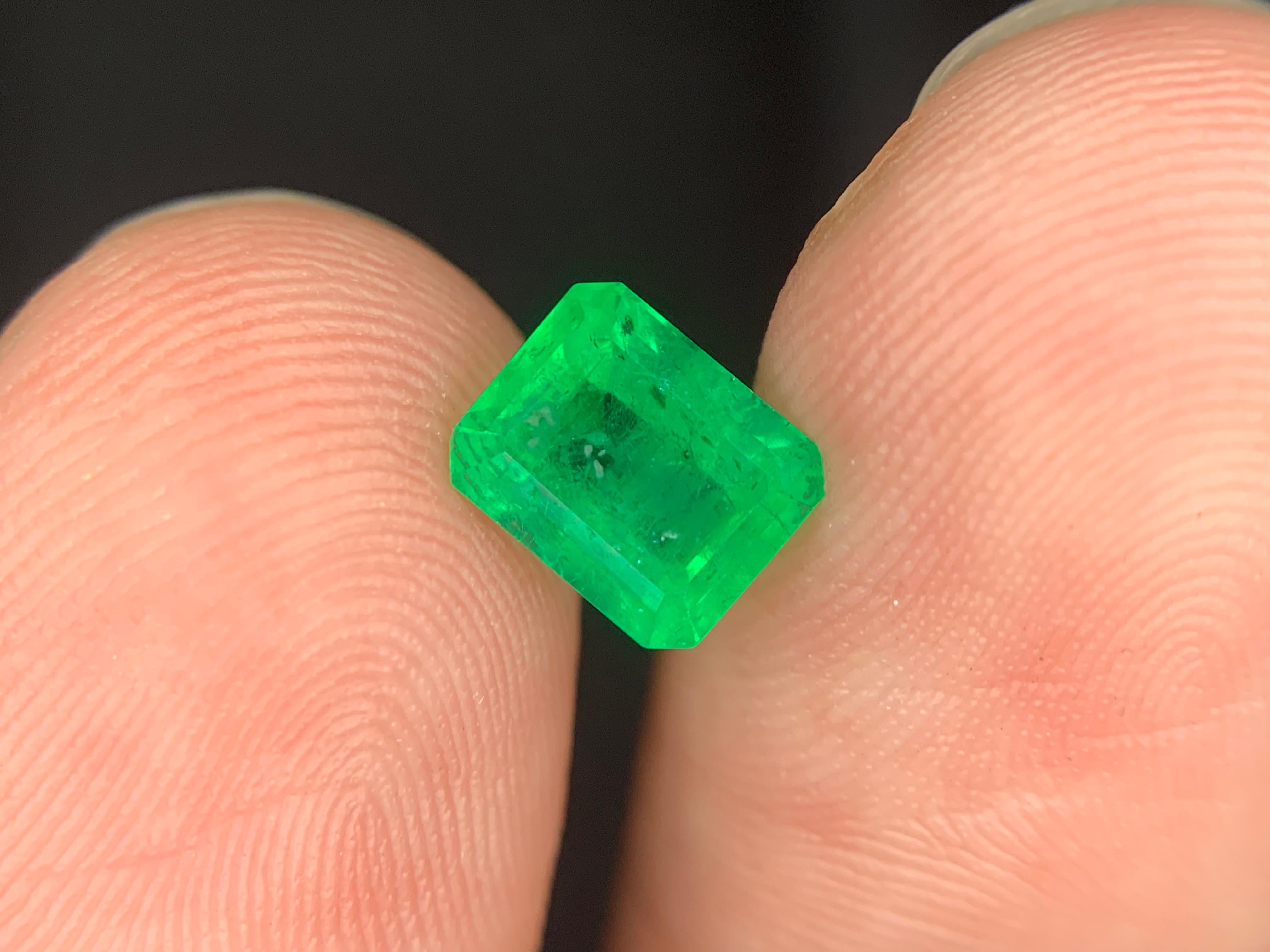 1.80 Karat natürlicher loser Smaragd Edelstein aus Swat, Pakistan im Angebot 2