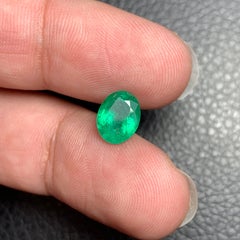 1.80 Carat Natural Loose Emerald Oval Shape Gemstone