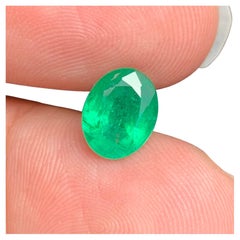 1.80 Quilates Esmeralda Natural Suelta Forma Oval Gema