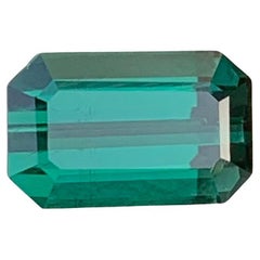 1,80 carati di tormalina verde della laguna naturale sfusa a forma di smeraldo per anello