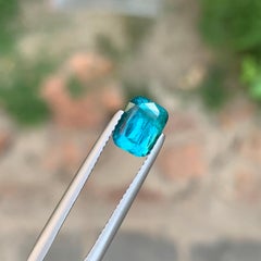 1.80 Carat Natural Loose Lagoon Tourmaline Cushion Shape Gemstone