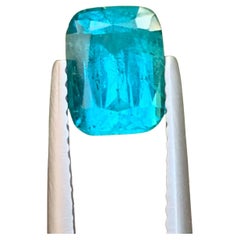 1.80 Carat Natural Loose Lagoon Tourmaline Cushion Shape Gemstone