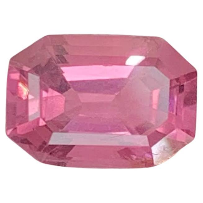 1,80 Karat natürlicher loser rosa Spinell Stein Smaragdschliff burmesischer Edelstein