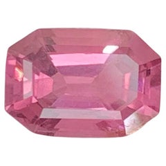 1.80 Carat Natural Loose Pink Spinel Stone Emerald Cut Burmese Gemstone