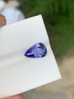 1.80 Carat Natural Loose Tanzanite Pear Shape Gemstone From Tanzania