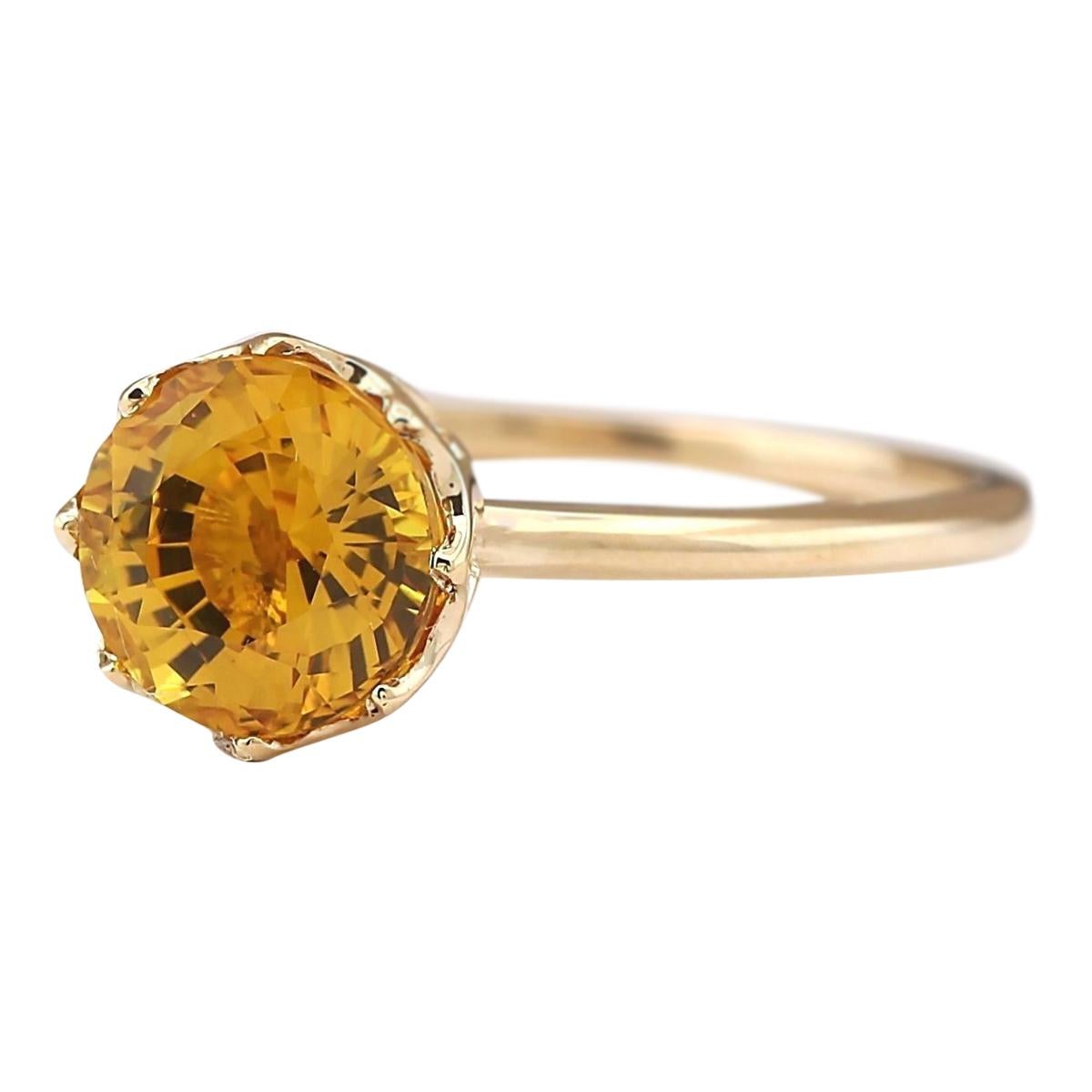 Stamped: 14K Yellow Gold
Total Ring Weight: 1.8 Grams
Total Natural Sapphire Weight is 1.80 Carat
Color: Yellow
Face Measures: 7.00x7.00 mm
Sku: [703276W]