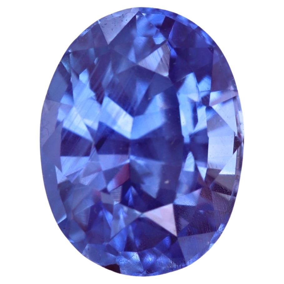 1.80 Carat Natural Unheated Oval Cut Blue Sapphire Loose Gemstone from Sri Lanka For Sale