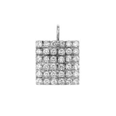 1.80 Carat Round Diamond 14k White Gold Pendant