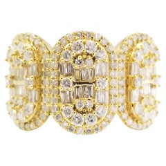 1.80 Carats Baguette Diamond Yellow Gold 14k Ring 1.80 Carats Baguette Diamond Yellow Gold 14k Ring